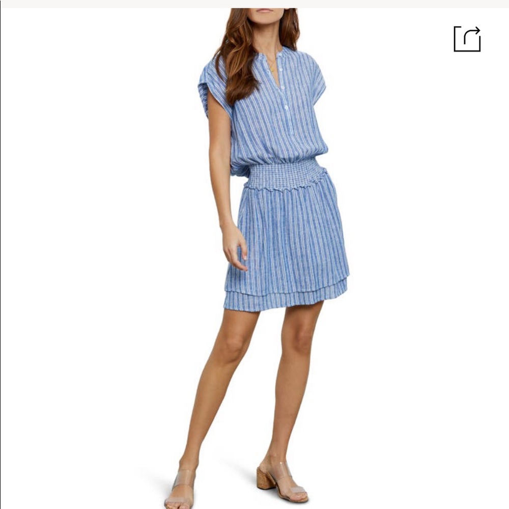 Rails blue stripe dress